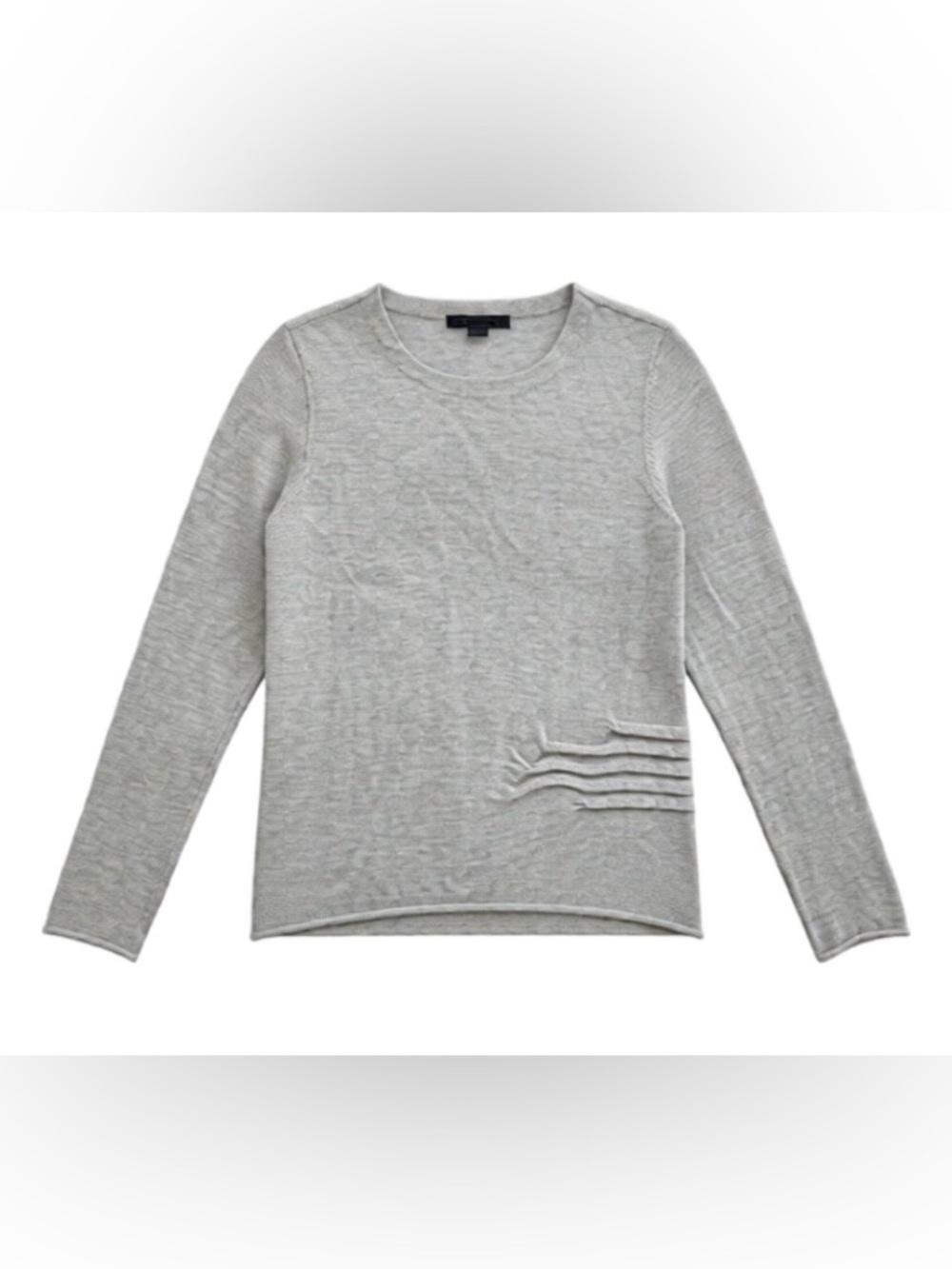 Alexander Wang Light Gray Knit Long Sleeve Top